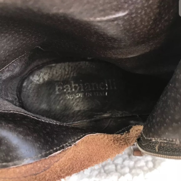 Fabianelli Leather Knee High Heeled Tan Boots Size 36 US 6 Old Money Boho - Picture 9 of 9